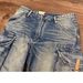 Men's Clothing Washed Denim Shorts Men's Summer Thin Loose Straight Workwear Mid Length Pants Trendy Casual Five Six Point Pants_viptrois.com