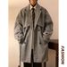 American High Street Woolen Coat For Men, Medium To Long, Thick And High-End Men's Winter Coat, Couple's College Style_viptrois.com