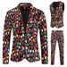 Christmas new casual 3D printed suit vest and trousers suit 3-piece set 3TZ-XMK_viptrois.com