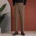 Whale Lion Neapolitan Single Pleated Trousers High End Business Casual Straight Leg Summer Dress Pants For Men_viptrois.com