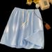 Men's Clothing White Shorts Summer Thin Pants Men's Loose High Waist Ice Silk Wide Leg Shorts Slim Drape Casual Shorts_viptrois.com