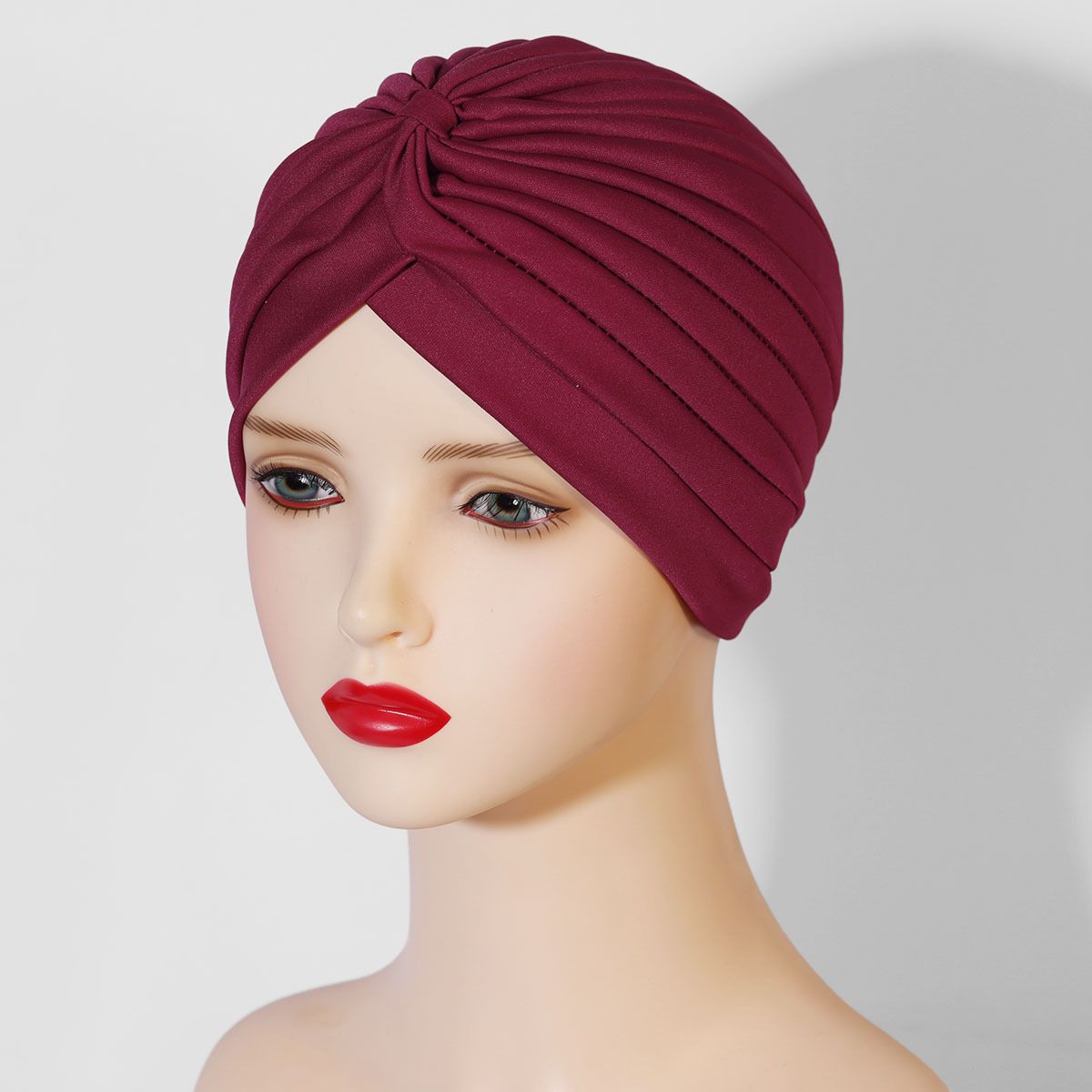 Women's elastic pullover yoga hat watermelon headscarf hat Indian turban hat Middle Eastern Muslim hat_viptrois.com