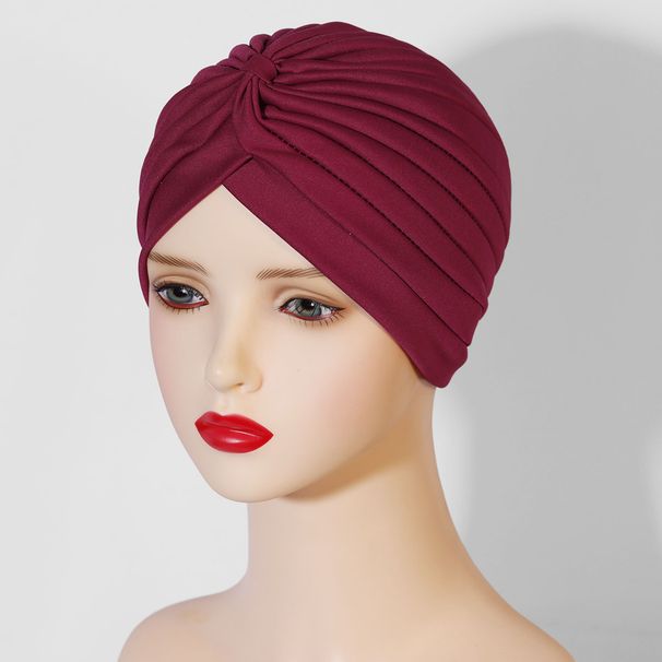 Women's elastic pullover yoga hat watermelon headscarf hat Indian turban hat Middle Eastern Muslim hat_viptrois.com