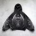 Cross-Border Y2K Vintage Punk Digital Print Casual American Gothic Couple Sports Hoodie_viptrois.com