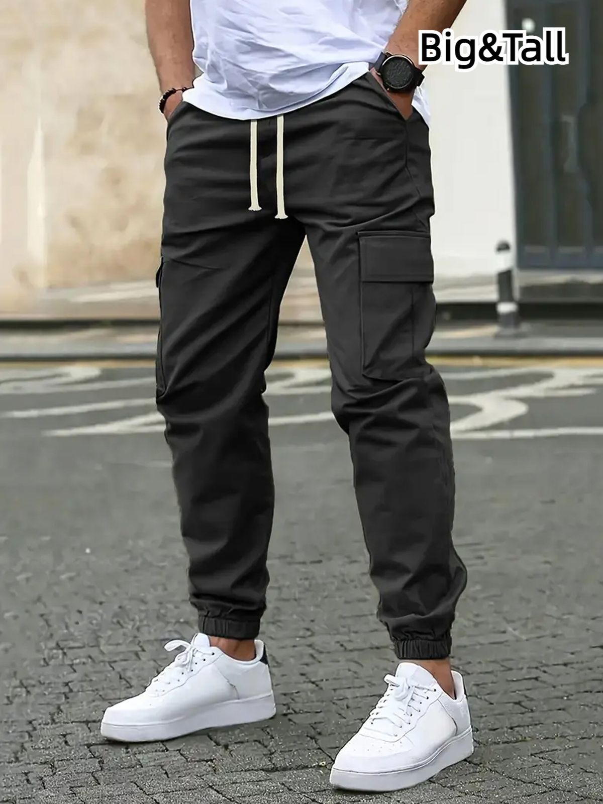 Men's Clothing Autumn And Winter Men's Large Size Overalls Fashionable And Versatile Best Selling Men's Slim Fitting Trousers_viptrois.com