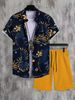 Men's Clothing Casual Suits Hawaiian Palm Tree Fashion Printed Suits_viptrois.com