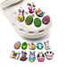 16 Set Of Easter Cute Bunny Shoes Buckle Shoes Flower PVC Soft Rubber Shoes Accessories Accessories_viptrois.com