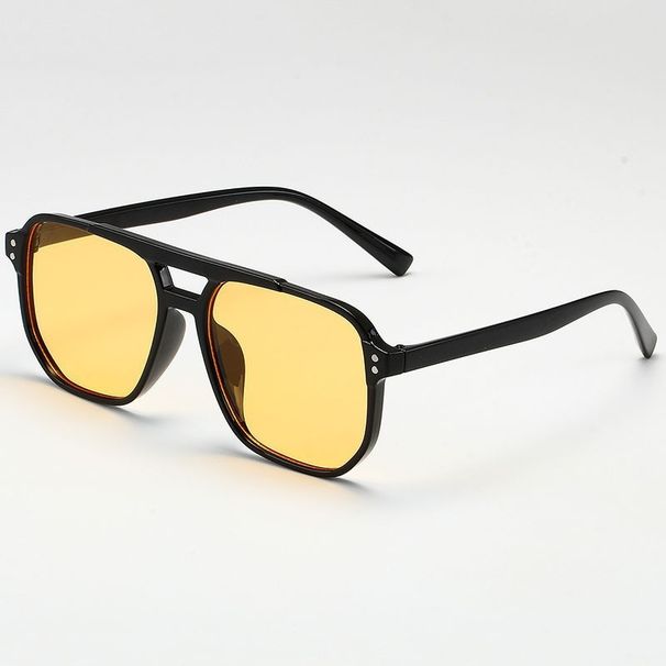 Vintage Männer Frauen Große Sonnenbrille Männer Platz Shades Marke Designer Unisex Sonnenbrille Schwarz Objektiv Männlich Weiblich Sonnenbrille UV400_viptrois.com