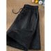 Men's Clothing Black Casual Sports Suit Full Of Stars Design Loose T Shirt Shorts Two Piece Suit_viptrois.com