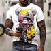 Men's Clothing New Age Reducing Paper Box Printed Short Sleeved T Shirt For Summer Men And Women Loose Fashion Casual Half Sleeved Top Trend_viptrois.com