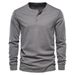 boy Foreign Trade Autumn New Men's Casual European Size Round Neck Long Sleeve T-Shirt Slim Fit Sports Base Shirt Top_viptrois.com