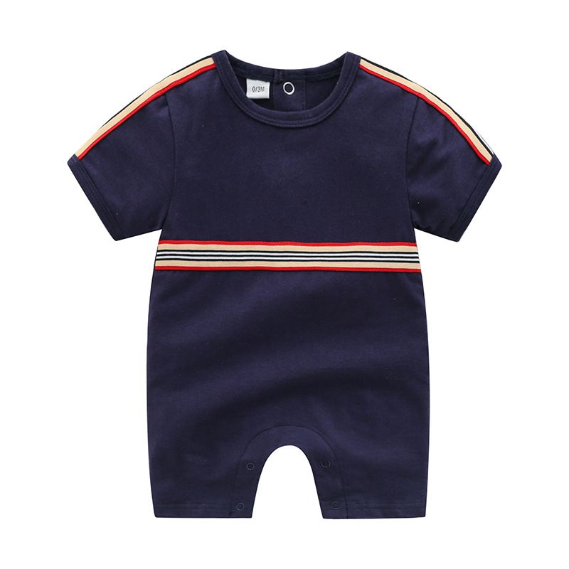 Baby Clothes, Clothing, Thin Style Boys And Girls, Summer Short Sleeved Jumpsuit For Newborns, Pure Cotton, Mesh Red,_viptrois.com