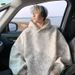 Tie Dye Dirty Hooded Sweatshirt For Men In Spring And Autumn, Loose Fitting Outerwear For Couples_viptrois.com