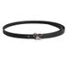 Small belt women's R letter fashionable and versatile summer black coffee jeans belt decoration_viptrois.com