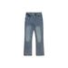Men's Clothing Cleanfit Ripple Blue Cow Must Have Ripple Washed Lightning Pattern Flared Jeans Bootcut Trousers Men_viptrois.com