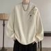 Printed Hoodie Men's Autumn Round Neck Loose Trendy Top Versatile Casual Jacket_viptrois.com