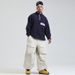 Unisex Waterproof Snow Pants For Skiing & Outdoor Activities – Windproof, Breathable, Wide Leg Design – Black, Beige, Gray, Khaki, Army Green_viptrois.com