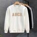Autumn Winter New Trendy Men's Sweatshirt Round Neck Youth Fleece Thickened Fashion Loose Long Sleeve High School_viptrois.com