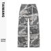 Men's Clothing Paratrooper Pants Retro Leaf Workwear Loose Multi Pocket Pants Men's Trousers_viptrois.com
