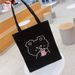 Women's Bags New Canvas Bag Student Tutoring Canvas Bag Puppy Red Shoulder Canvas Bag Simple Women's Bag_viptrois.com