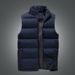 Men's Waistcoat Autumn And Winter Sports Leisure Stand Collar Jacket Coat Thickened Outer Wear Printing_viptrois.com