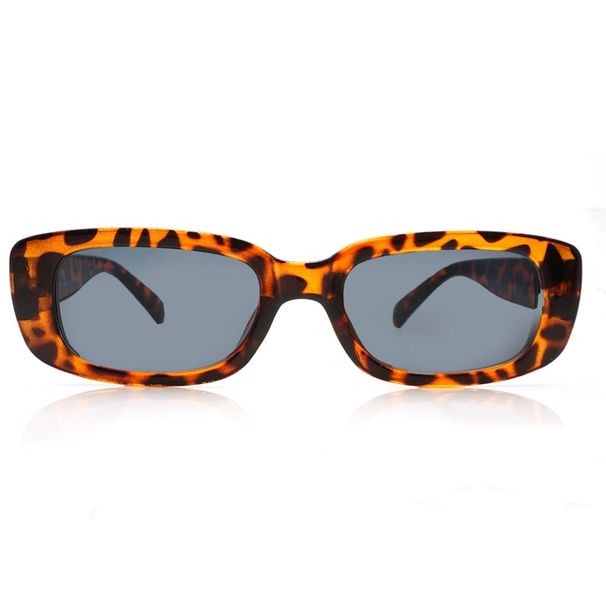 Small Square Frame Black Disco Travel With Men And Women's Sunglasses Metal Teeth_viptrois.com