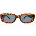 Small Square Frame Black Disco Travel With Men And Women's Sunglasses Metal Teeth_viptrois.com