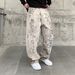Men's Clothing High Street Ink Splashed Design Jeans For Men Spring And Autumn Trendy Casual Straight Pants For Men_viptrois.com