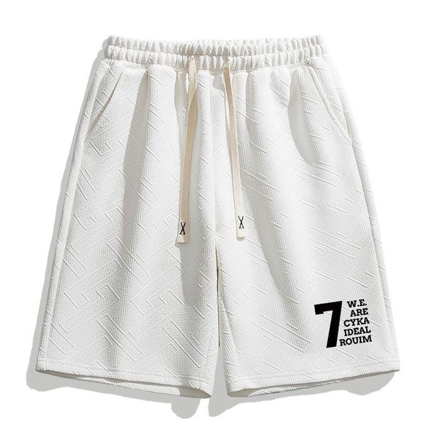 Men's Clothing Thin Casual Cute Printed Shorts Knee Length Loose Pants Quick Drying Sports Ice Silk Casual Shorts_viptrois.com