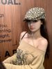 Ins Niche Leopard Print Forward Hat For Women, Subculture Hot Girl Y2K Style, Face-Slimming Versatile Beret_viptrois.com