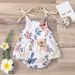 Instagram floral camisole triangle new baby jumpsuit crawling suit for children_viptrois.com