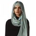 Modal & Chiffon Hijab Set – Solid/Multi-Color Skin-Friendly 2-Piece (Ladies' Bottoming Hat + Shawl Combo)_viptrois.com