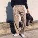 Men's Clothing High Waisted Suit Trousers Double Pleats Loose Straight Trousers Free Ironing Casual Suit Trousers_viptrois.com