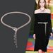 Water Full Diamond Women's Belt Set with Crystal Waist Chain_viptrois.com
