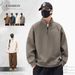 Nordmann Shanggu Clothing 2025 Men's Stand Collar Long Sleeve Polo Shirt Sweatshirt Korean Version Loose Fit Trendy Fashion Top_viptrois.com