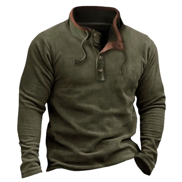 Men's Clothing Fleece Zip-Up Hoodie With Color Block Design, Warm Pullover Sweatshirt For Autumn & Winter, Lightweight & Comfortable, Casual Outerwear_viptrois.com