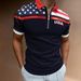 3D Printed Statue Of Liberty Polo Shirt For Men America Flag Pattern Tees Summer Street Loose Short Sleeve Tops Lapel T-Shirts_viptrois.com