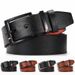 VOOTHOST Fashion Men's Belt Alloy Pin Buckle Casual Jeans Belt Male All-match Leather Formal Business Designer Waistband F0044_viptrois.com