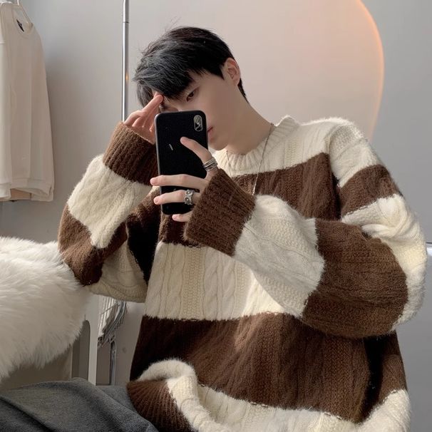 Autumn Knitted Sweater Men's Interior Undercover Junior Loose Thread Jacket_viptrois.com