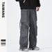Men's Clothing Thai King Men's Wear 2024 casual pants men's autumn and winter ready to wear loose multi pocket trousers mopping pants men_viptrois.com