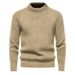 Men's Clothing Retro Thick Sweater Men's Vintage Knit Sweater Winter Warm Thick Cable Pullover Retro Style Casual Turtleneck Wool Blend_viptrois.com