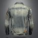 Men's Clothing Long Sleeved Lapel Cardigan Denim Jacket For Boys Niche Design Trendy Cool Personality_viptrois.com