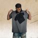 Men's Distressed Ripped Washed T-Shirt, American Style Trendy Short Sleeve Top_viptrois.com