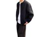 Pure 2024 Gray Autumn Winter New Round Neck Cardigan Solid Color Loose Casual Lazy Style Sweater Jacket Men's Top_viptrois.com
