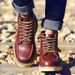Burst Martin Boots Men's Casual High-top Shoes Genuine Leather Couple Tooling Boots Leather Shoes_viptrois.com