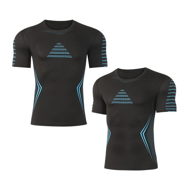 Men's Clothing Summer Sports Outdoor Quick Drying Vest Fitness Clothes Short Sleeved Running Cycling Sweat Clothes_viptrois.com