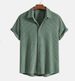 Men's Clothing Men's Casual Loose Plaid Short Sleeved Shirt Comfortable Shirt_viptrois.com