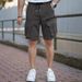 Men's Clothing Retro Sportswear Casual Shorts Men Summer Ice Silk Cool Loose Five Point Pants_viptrois.com