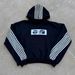 Spring And Autumn New Trendy Brand American Three-bar Sports Style Printing Loose Men's And Women's Casual Double Pants Sweatshirt Sweatpants_viptrois.com