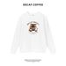 New Popular Hot-selling Ins Style Coffee Cat Print Crew Neck Sweater Heavy Loose Versatile Long-sleeved Top Popular_viptrois.com